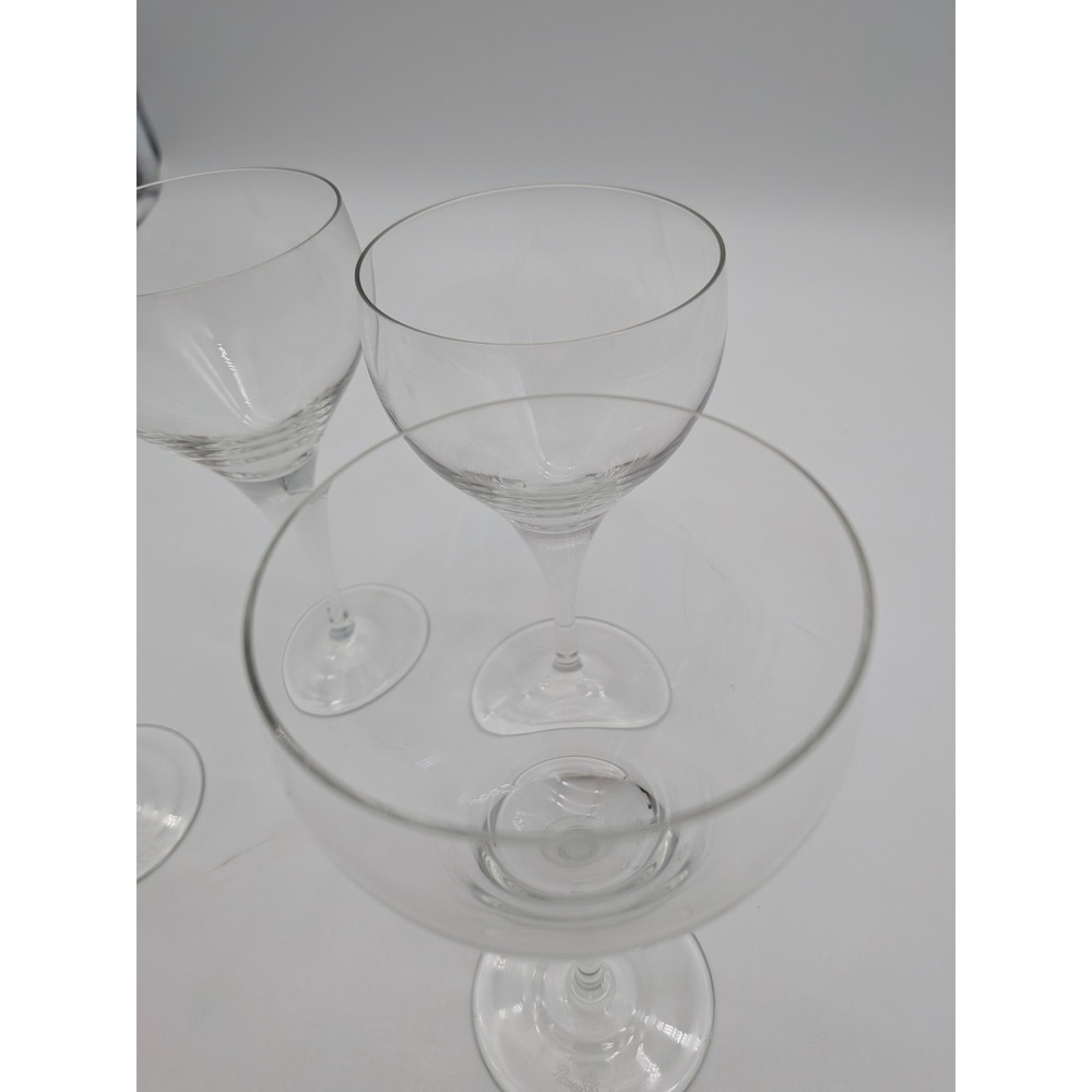 Set of 4 Vintage Rosenthal Studio Line Crystal Champagne Coupe Glasses 6" MCM - Picture 4 of 10